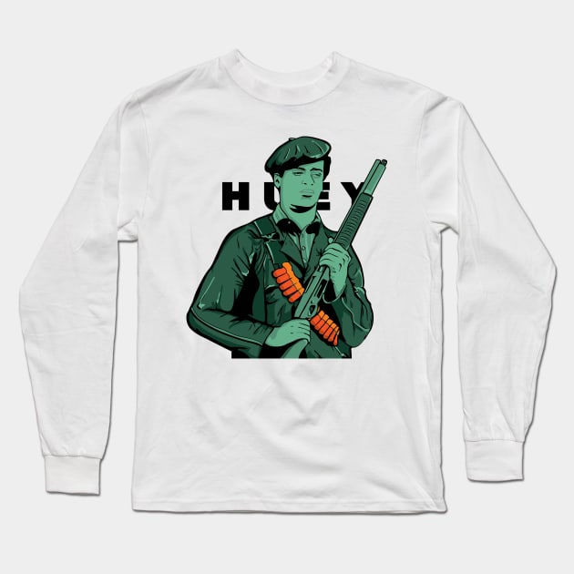 Huey P Newton Long Sleeve T-Shirt by Amaze